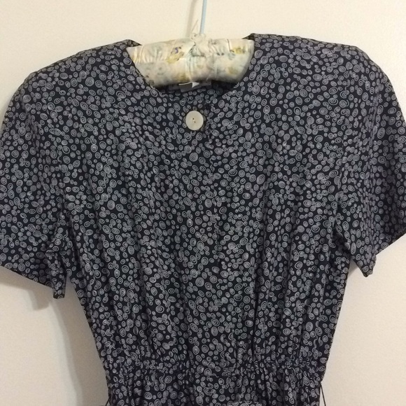 Vintage Talbots petite blue/white dress - Picture 2 of 5